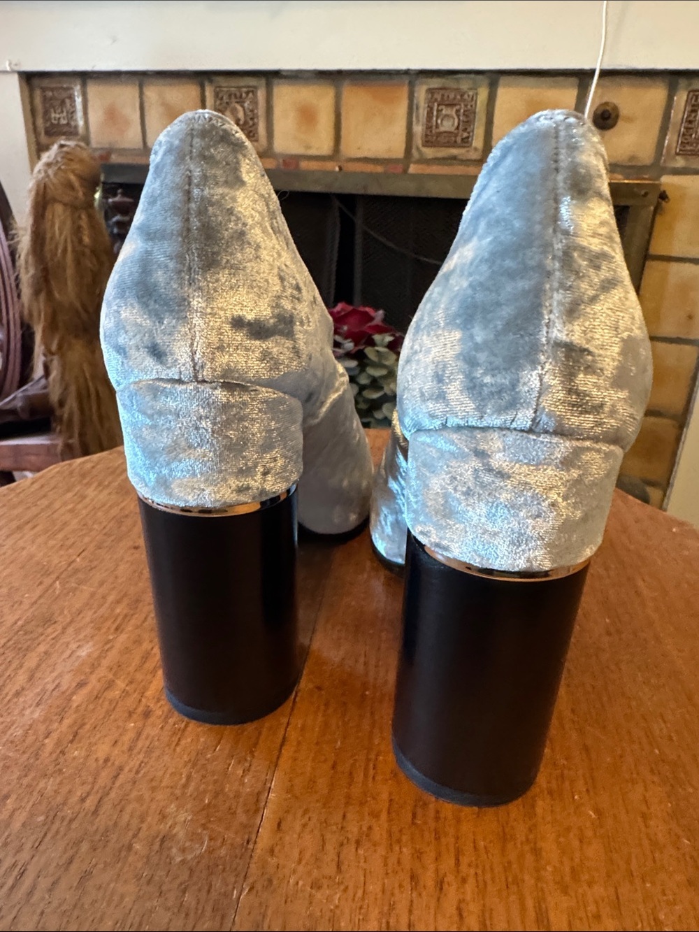 NWT 3.1 Phillip Lim Kyoto Stretch Gray/Silver Velvet Ankle Boots Dust Bag w/Box - Picture 6 of 13
